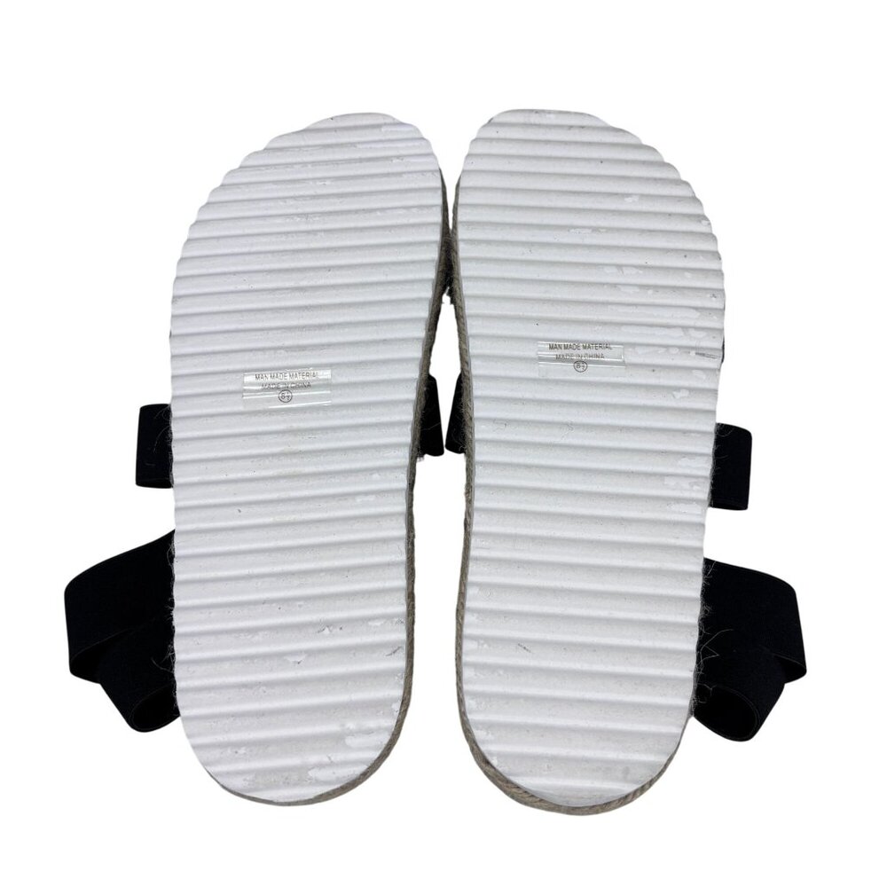 Nature Breeze Womens Strappy Black Espadrille Sandals Size 8.5 Comfortable Summe - Picture 8 of 8